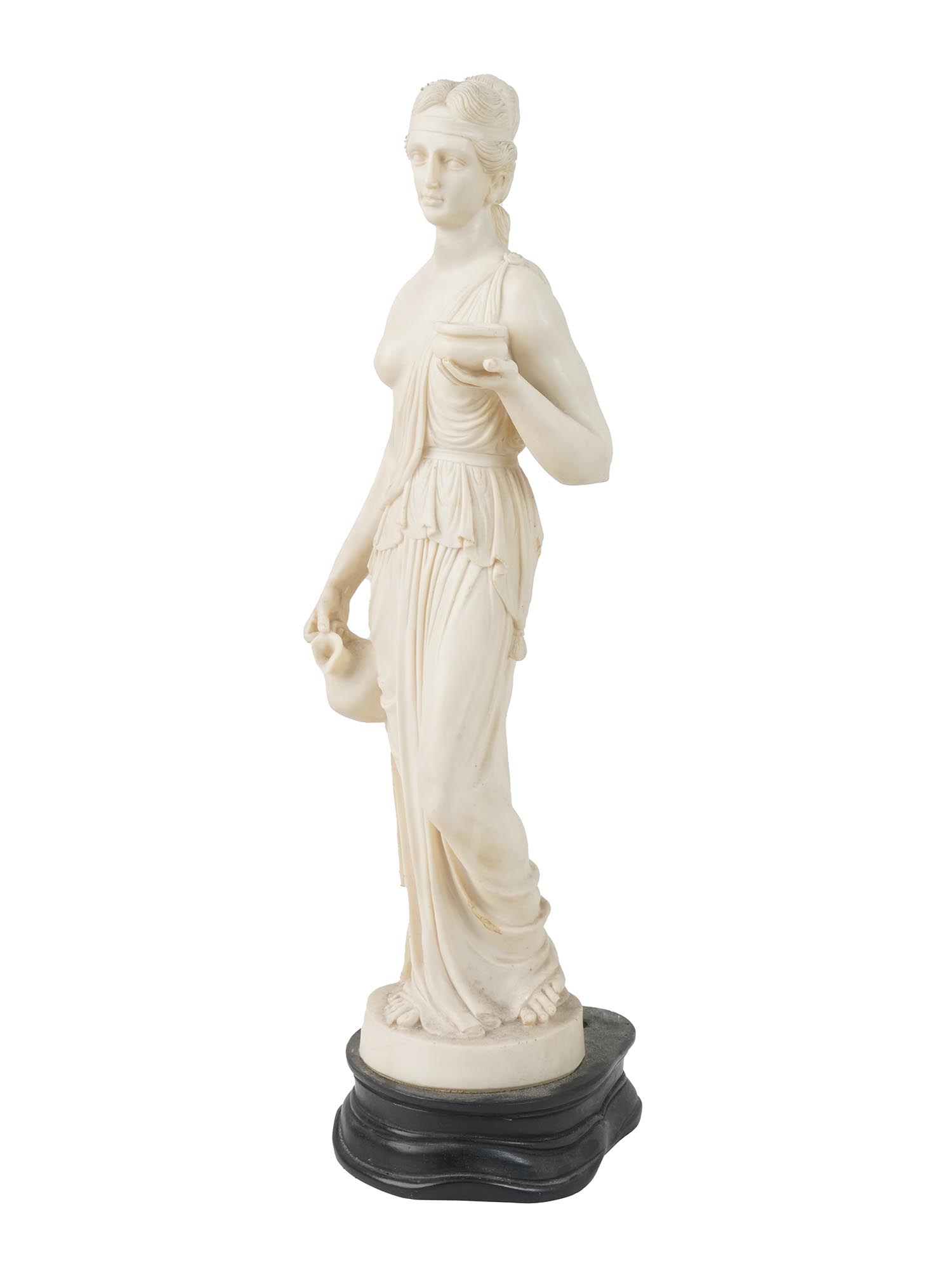 VINTAGE COMPOSITE STATUE HEBE IN NEOCLASSIC STYLE PIC-0